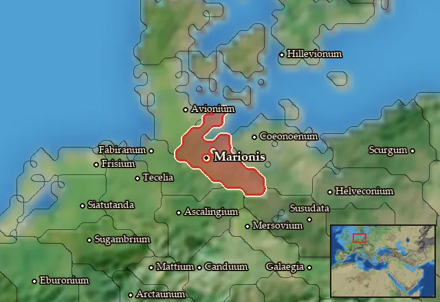 Map of Langobardia and its neighbours