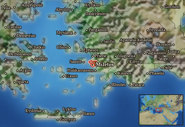Map of Latmikos Kolpos and its neighbours