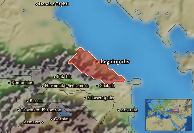 Map of Legaia and its neighbours