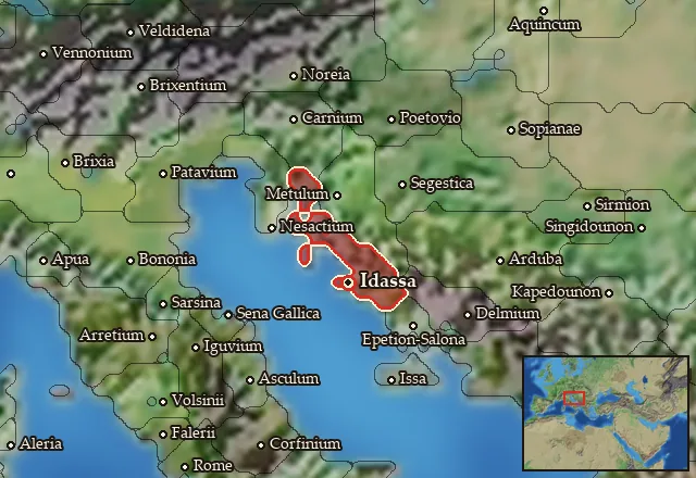Map of Liburnia and its neighbours