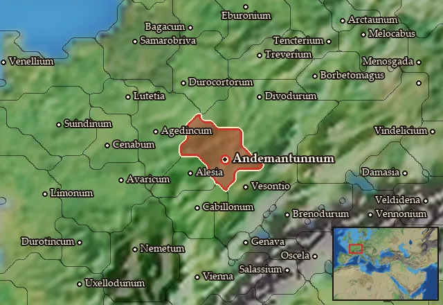 Map of Lingonia and its neighbours