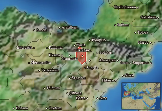 Map of Lusonia and its neighbours