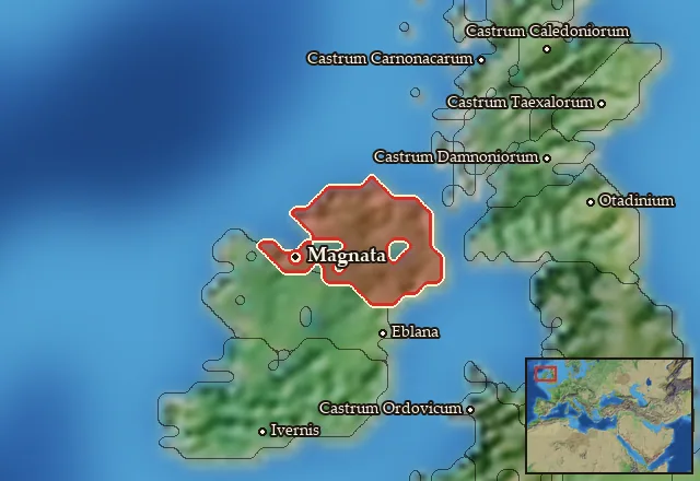 Map of Magnatia and its neighbours