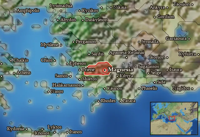 Map of Maiandros and its neighbours