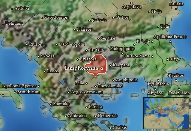 Map of Maidia and its neighbours