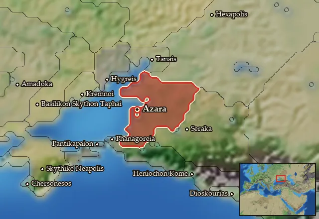 Map of Maiotis and its neighbours