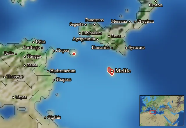 Map of Maleth and its neighbours