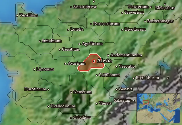 Map of Mandubia and its neighbours