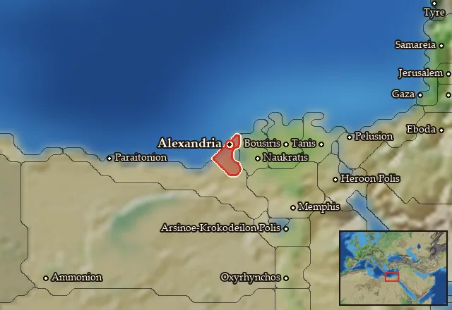 Map of Mareotis and its neighbours