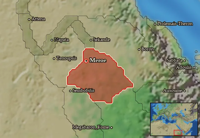 Map of Medwi and its neighbours