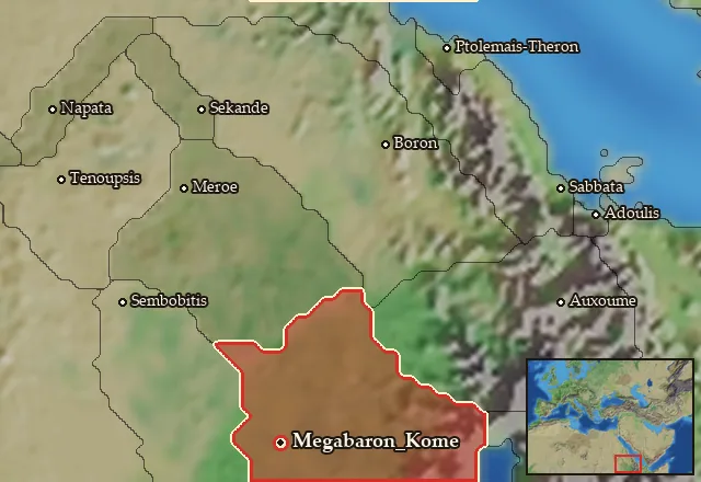 Map of Megabaria and its neighbours