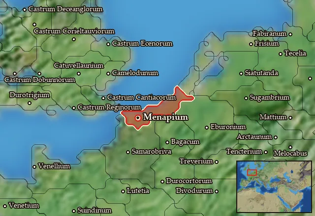 Map of Menapia and its neighbours