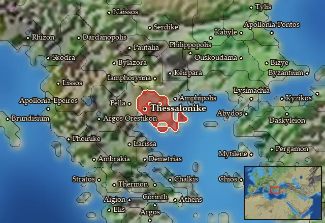 Map of Mygdonia and its neighbours