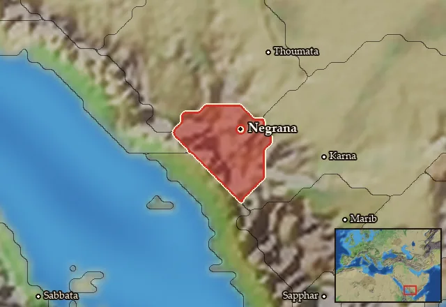 Map of Nagran and its neighbours