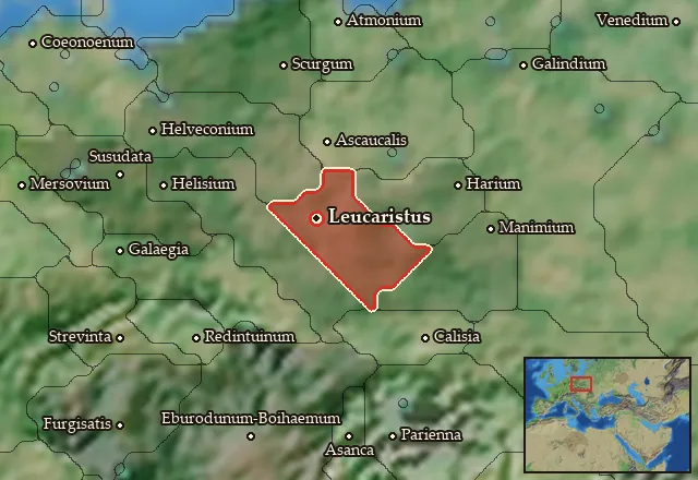 Map of Naharvalia and its neighbours