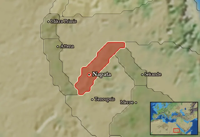 Map of Napa and its neighbours