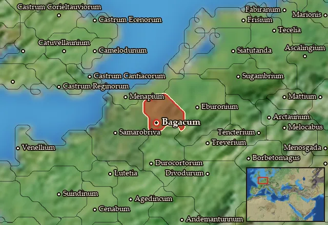 Map of Nervia and its neighbours