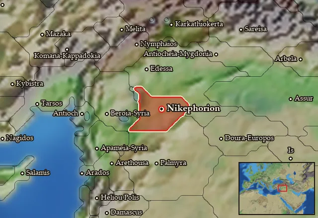 Map of Nikephoreia and its neighbours