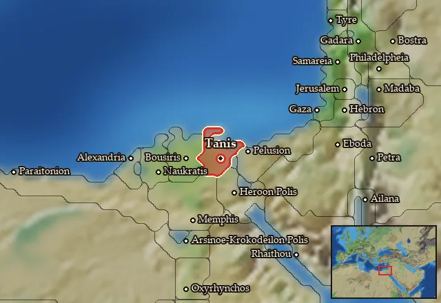 Map of Nile Delta and its neighbours