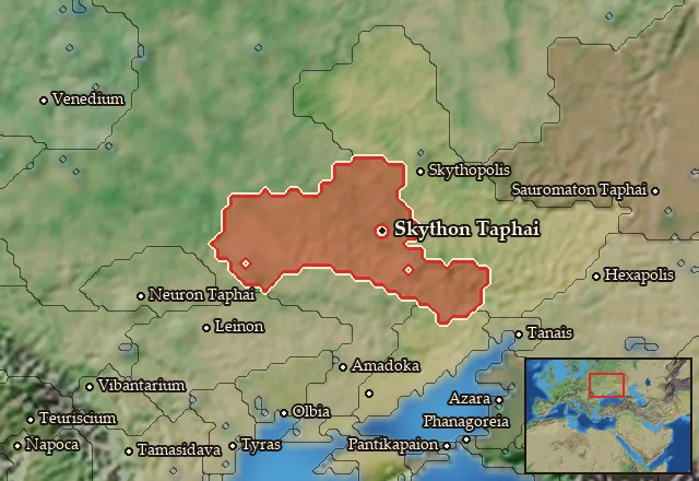 Map of Nomadike Skythia and its neighbours