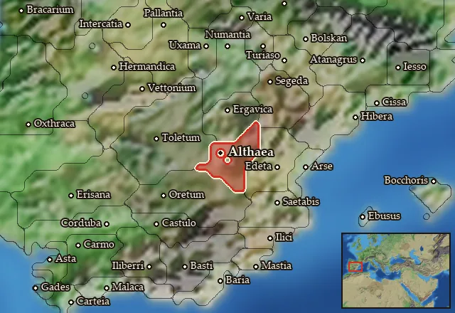 Map of Olcadia and its neighbours