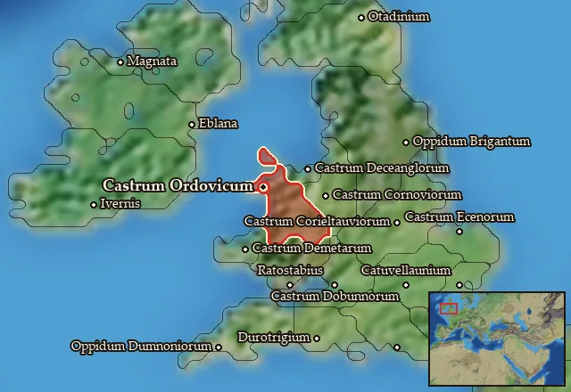 Map of Ordovicia and its neighbours
