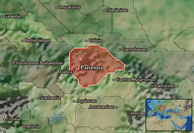 Map of Osia and its neighbours
