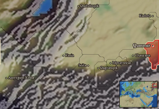 Map of Ottorochora and its neighbours