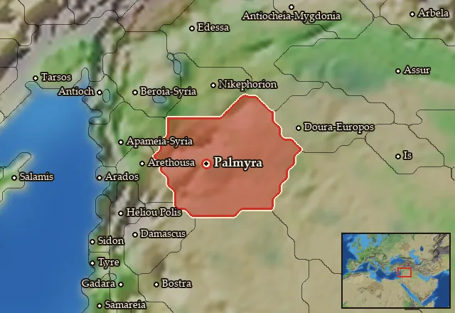 Map of Palmyrene and its neighbours