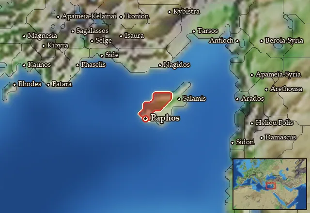 Map of Paphia and its neighbours