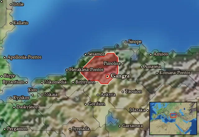 Map of Paphlagonia and its neighbours