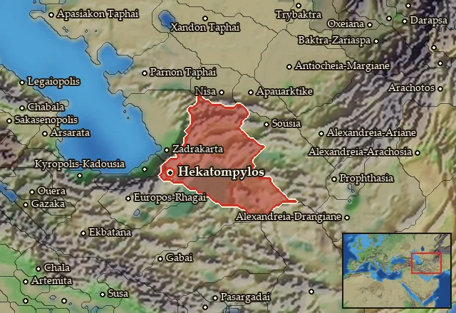 Map of Parthia and its neighbours
