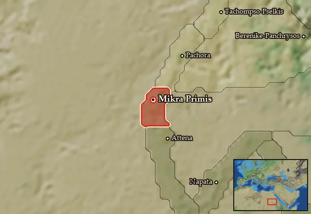 Map of Pedeme and its neighbours