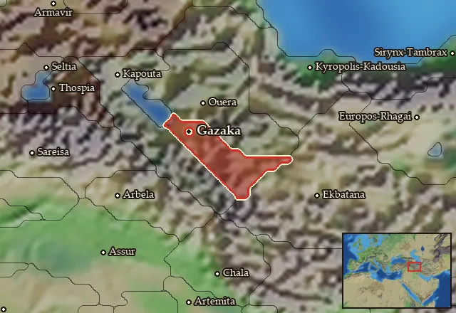 Map of Pedias Atropatene and its neighbours