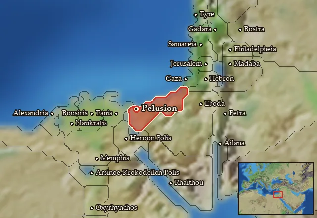 Map of Pelousiake and its neighbours