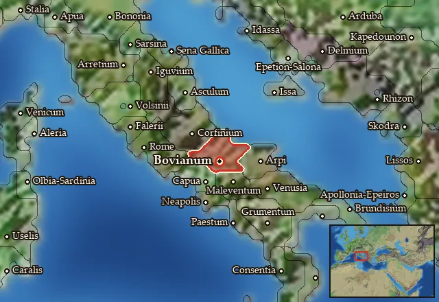 Map of Pentria and its neighbours