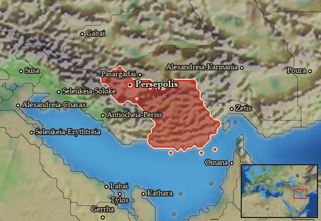 Map of Persia and its neighbours