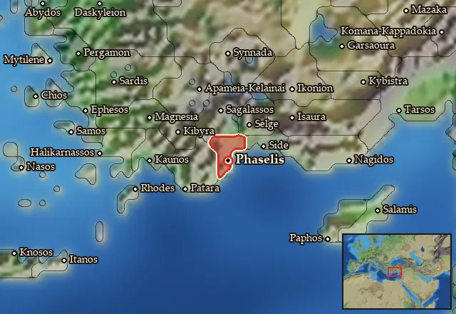 Map of Phaselia and its neighbours