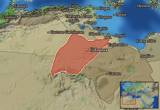 Map of Phazania and its neighbours