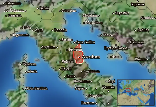Map of Picenum and its neighbours