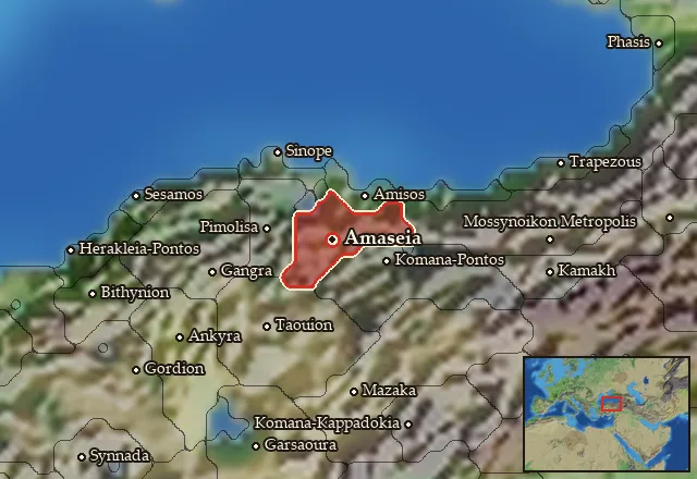 Map of Pontos and its neighbours