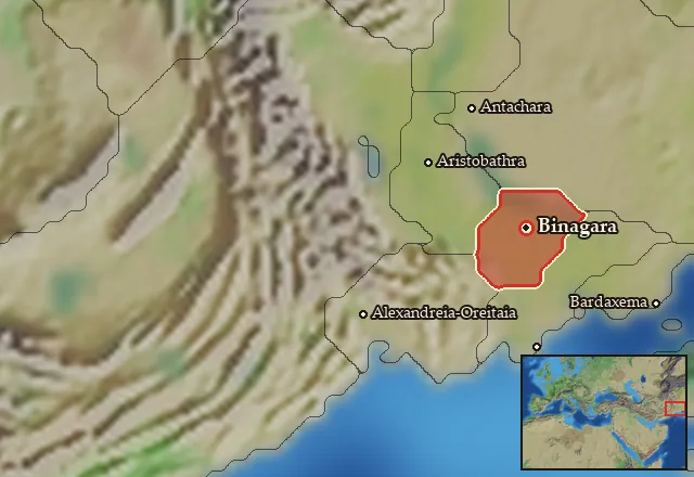 Map of Portikania and its neighbours