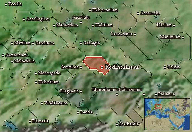 Map of Quadia Vetus and its neighbours