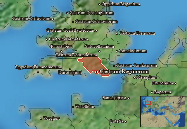 Map of Reginia and its neighbours