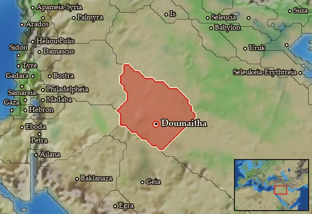 Map of Rhaabenia and its neighbours