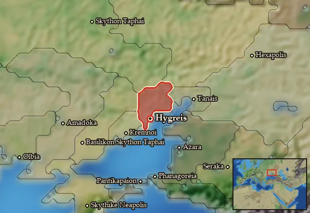 Map of Rhoxolania and its neighbours