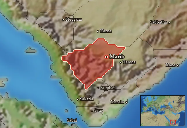 Map of Sabaia and its neighbours
