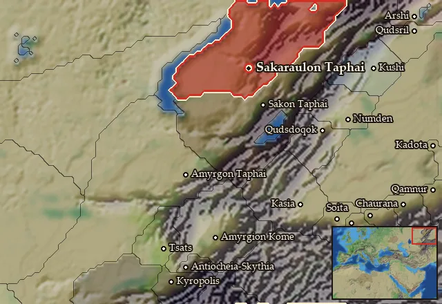 Map of Sakaraulia and its neighbours