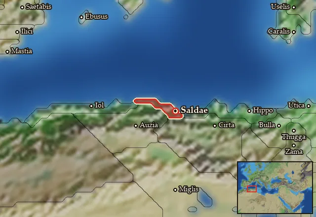 Map of Salda and its neighbours