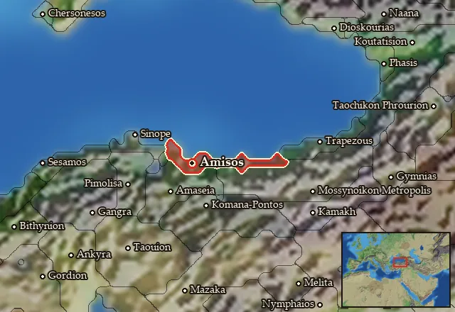 Map of Saramene and its neighbours